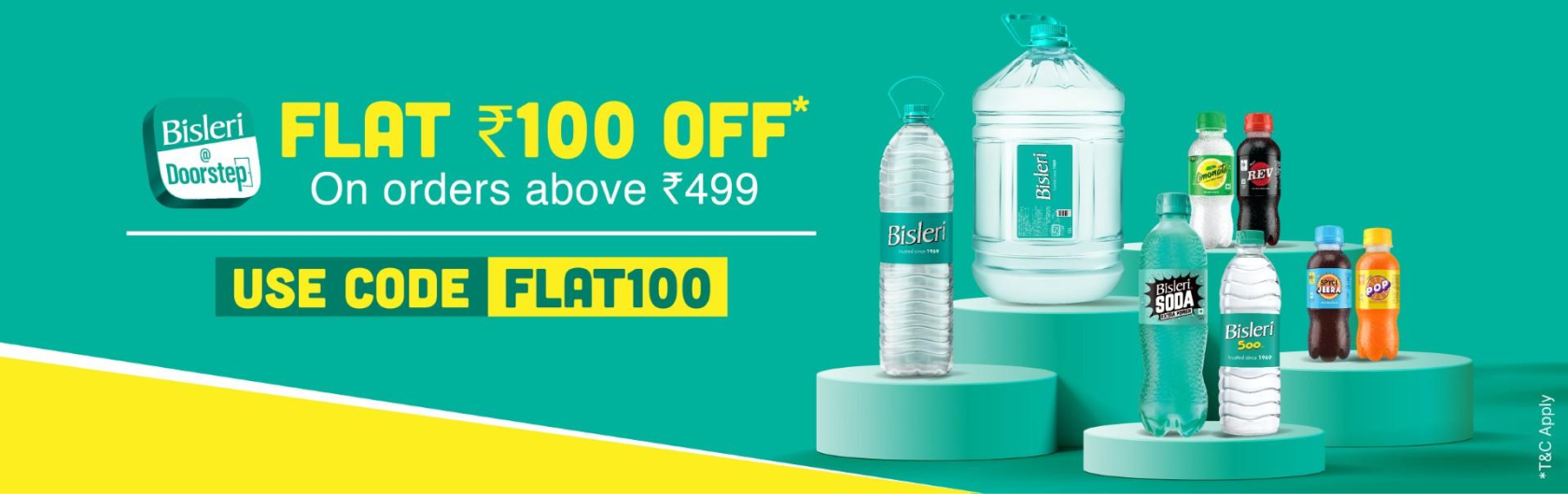 Bisleri product banner